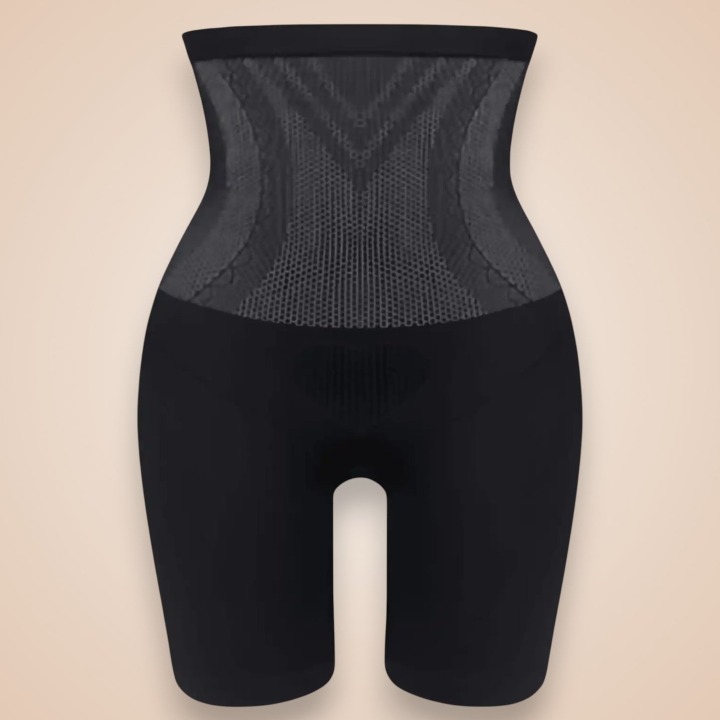 Gaine ventre plat noire taille haute pour femme, culotte gainante sculptante effet amincissant, maintien du ventre et de la taille.